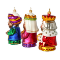 Load image into Gallery viewer, The Three Kings of Christmas Night. Handmade Glass Christmas ornament. 2020-585
