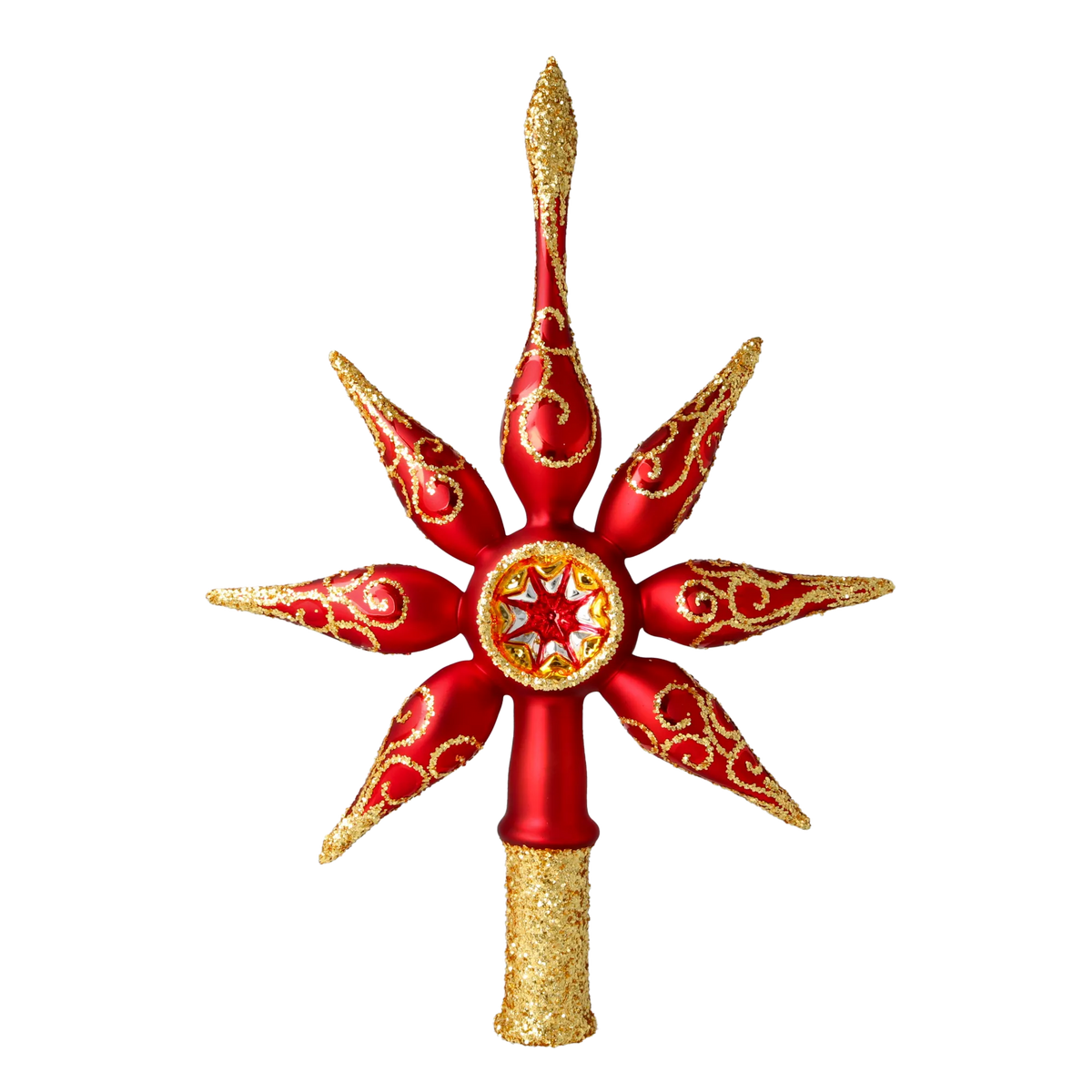 Scarlet Zenith | Hand-Painted Glass Ornament | Blubom 2020-675
