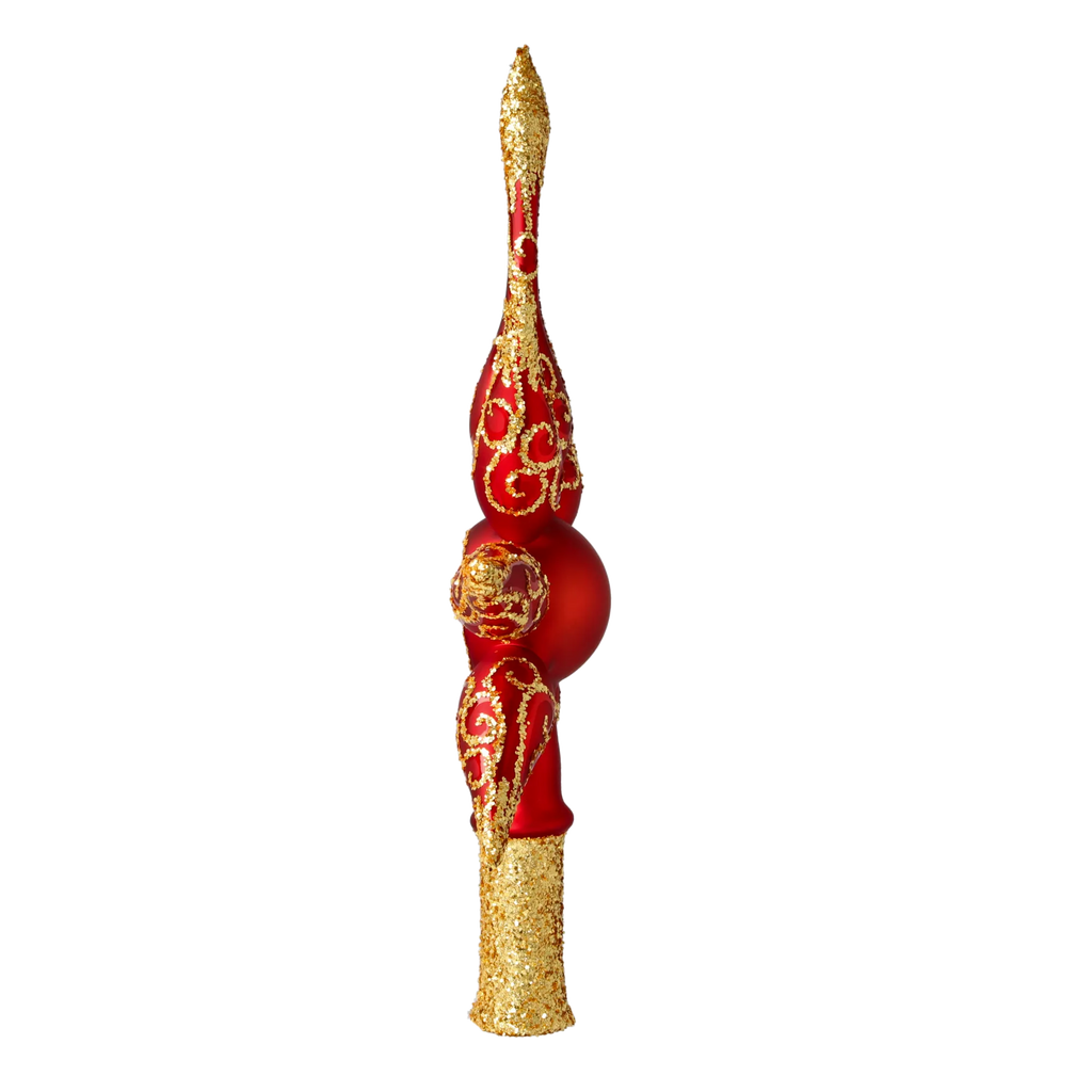Scarlet Zenith | Hand-Painted Glass Ornament | Blubom 2020-675