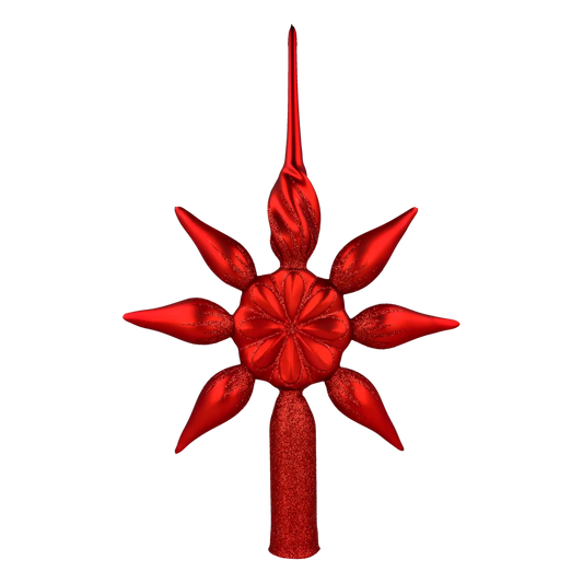 Szpic Gwiazda Szklana Ozdoba