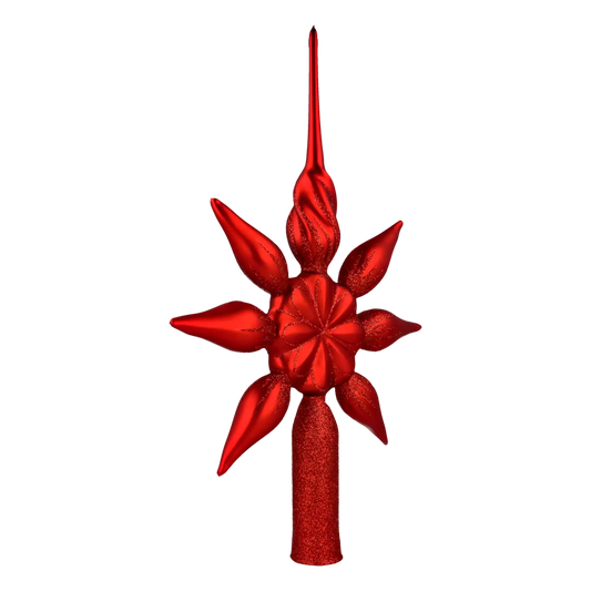 Szpic Gwiazda Szklana Ozdoba