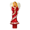 Crimson Clarion Herald | Hand-Painted Glass Ornament | Blubom 2020-684