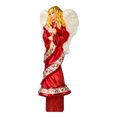 Załaduj obraz do przeglądarki galerii, Crimson Herald Angel Finial Premium christmas glass ornament 2020-684
