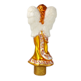 Załaduj obraz do przeglądarki galerii, Golden Herald Angel Finial Premium christmas glass ornament 2020-685
