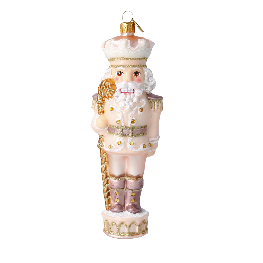 Noble Blush Sentinel | Hand-Painted Glass Ornament | Blubom 2020-697