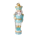 Load image into Gallery viewer, Icing Nutcracker. Handmade Glass Christmas ornament. 2020-698
