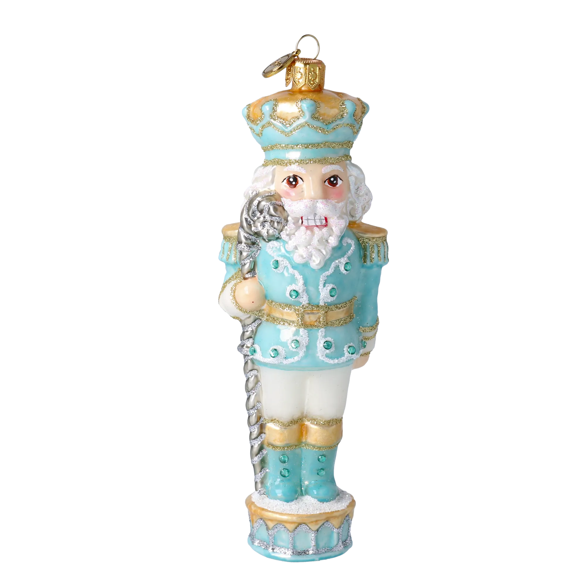 Glacial Sovereign | Hand-Painted Glass Ornament | Blubom 2020-698