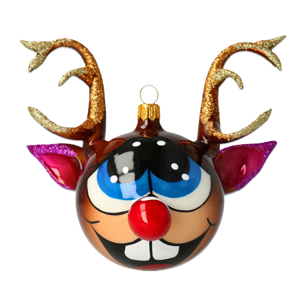 Awestruck Gilded Voyager | Hand-Painted Glass Ornament | Blubom 2021-003
