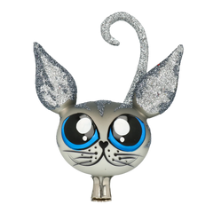 Bat-Eared Cat in Silver & Blue