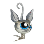 Inquisitive Azure Prowler | Hand-Painted Glass Ornament | Blubom 2021-009