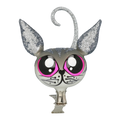 Curious Sterling Prowler | Hand-Painted Glass Ornament | Blubom 2021-011
