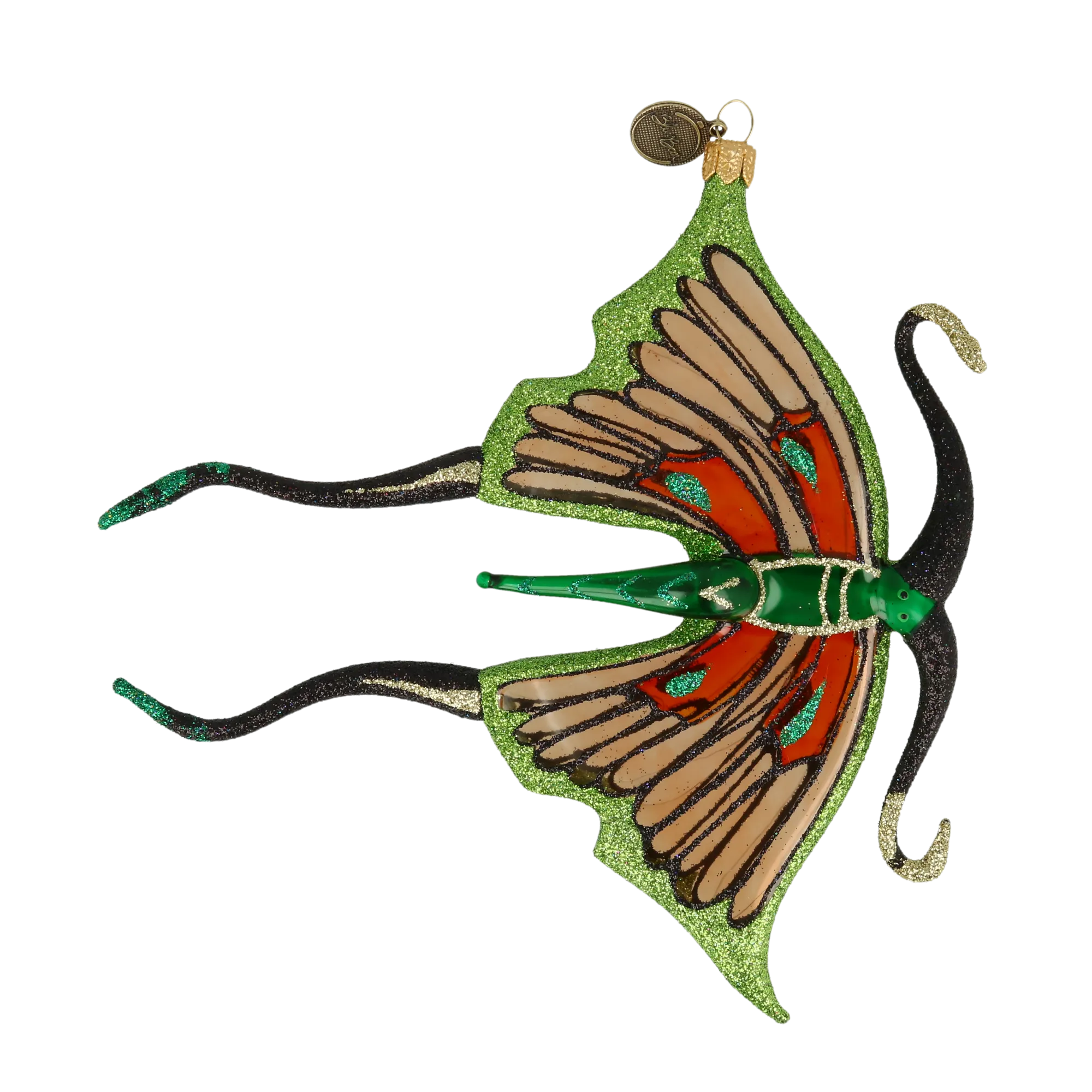 Jade & Ember Butterfly in Flight