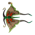 Load image into Gallery viewer, Butterfly Summer Winged Gardener. Handmade Glass Christmas ornament. 2021-017
