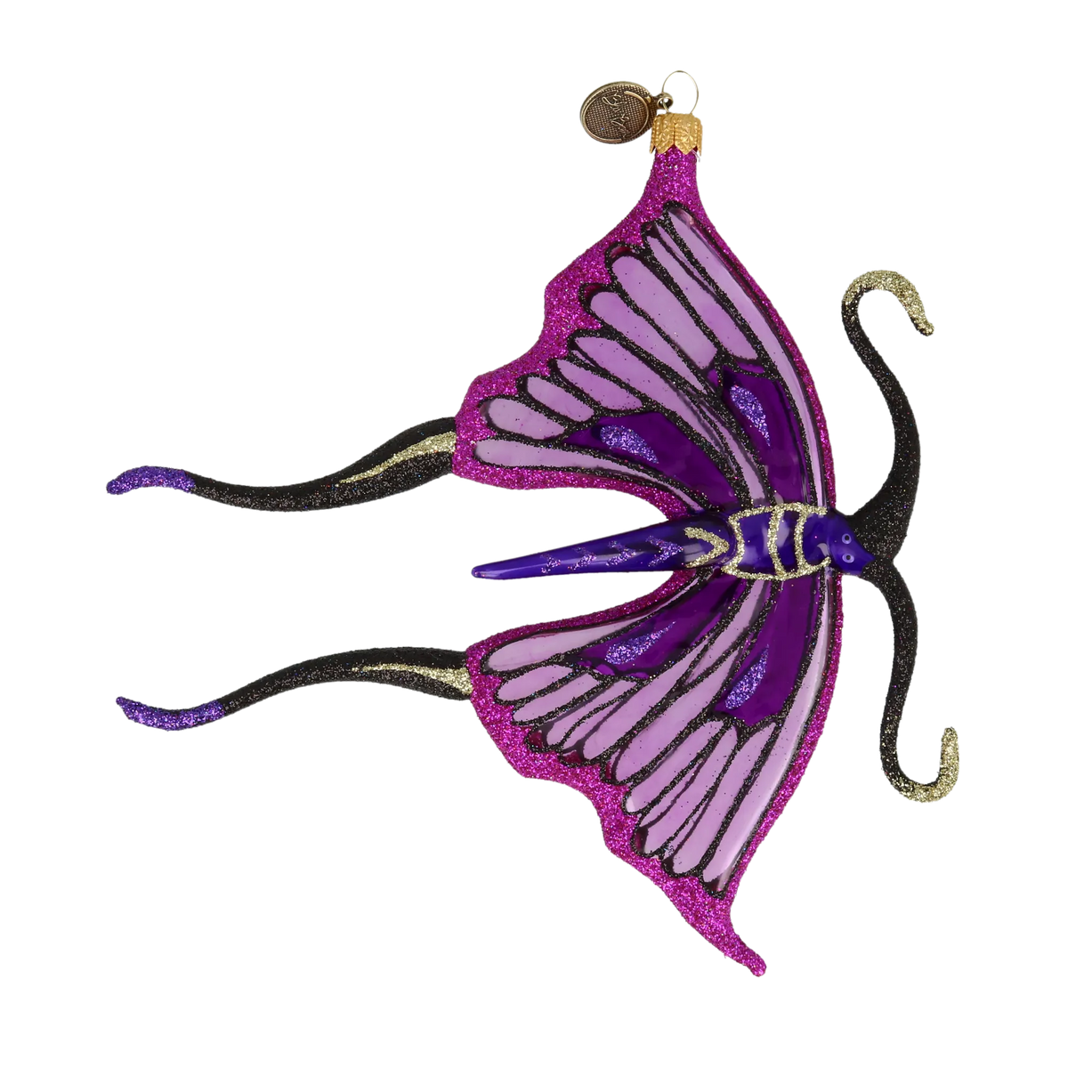 Sovereign Swallowtail | Hand-Painted Glass Ornament | Blubom 2021-018