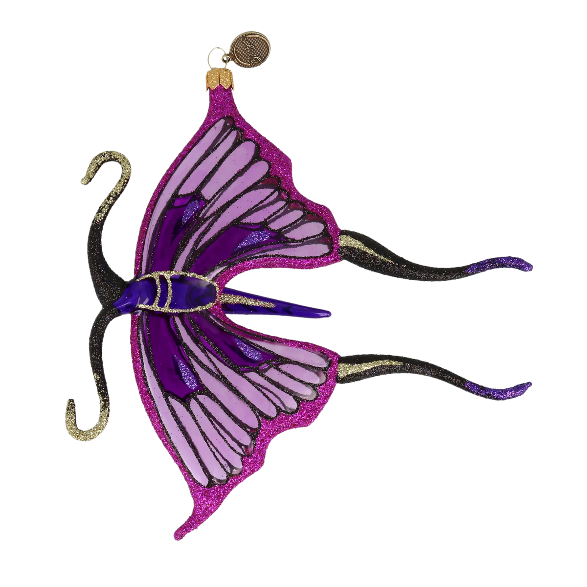 Sovereign Swallowtail | Hand-Painted Glass Ornament | Blubom 2021-018