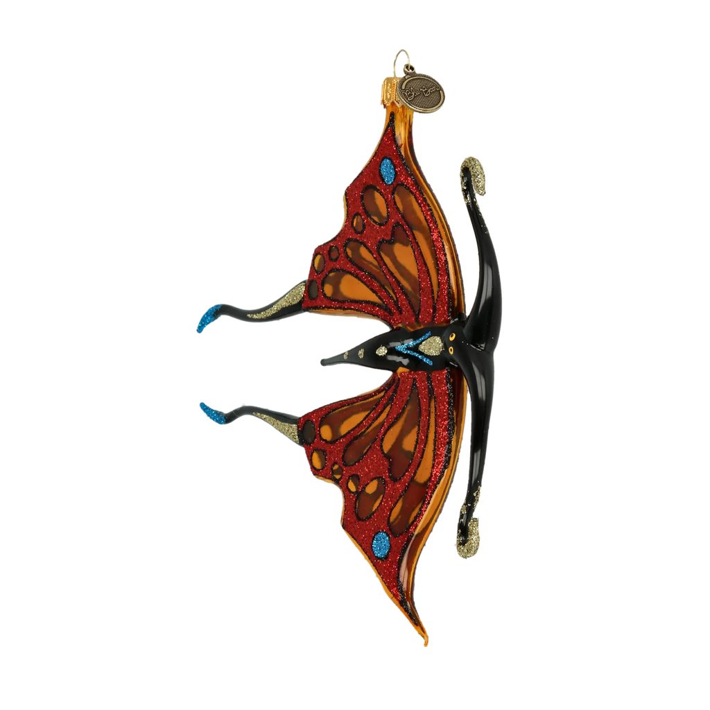 Amber Tailed Sovereign | Hand-Painted Glass Ornament | Blubom 2021-019