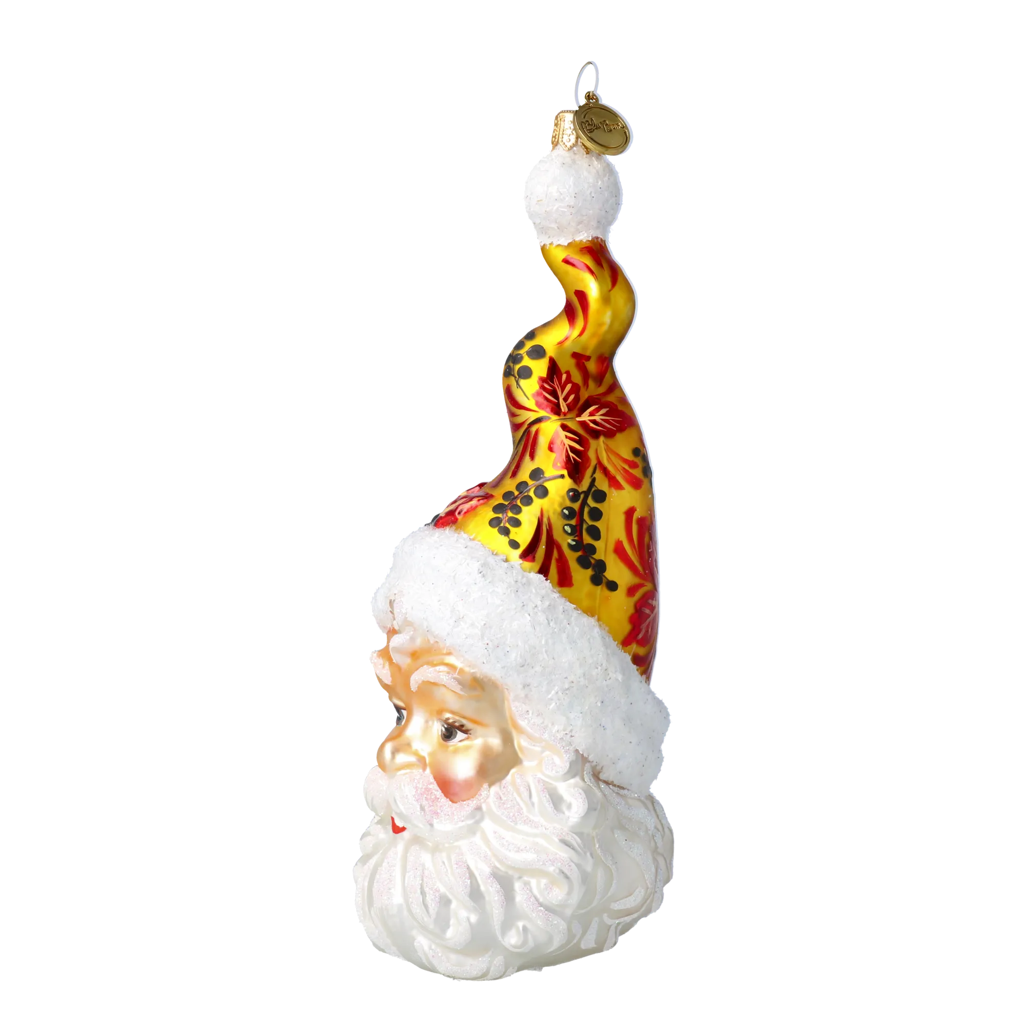 Gilded Ornate Saint Nicholas Premium christmas glass ornament 2021-032