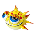 Load image into Gallery viewer, Spiny fish. Handmade Glass Christmas ornament. 2021-035
