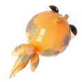 Załaduj obraz do przeglądarki galerii, Gold fish Sparkling Bubblefish Handmade Glass Christmas ornament. 2021-036
