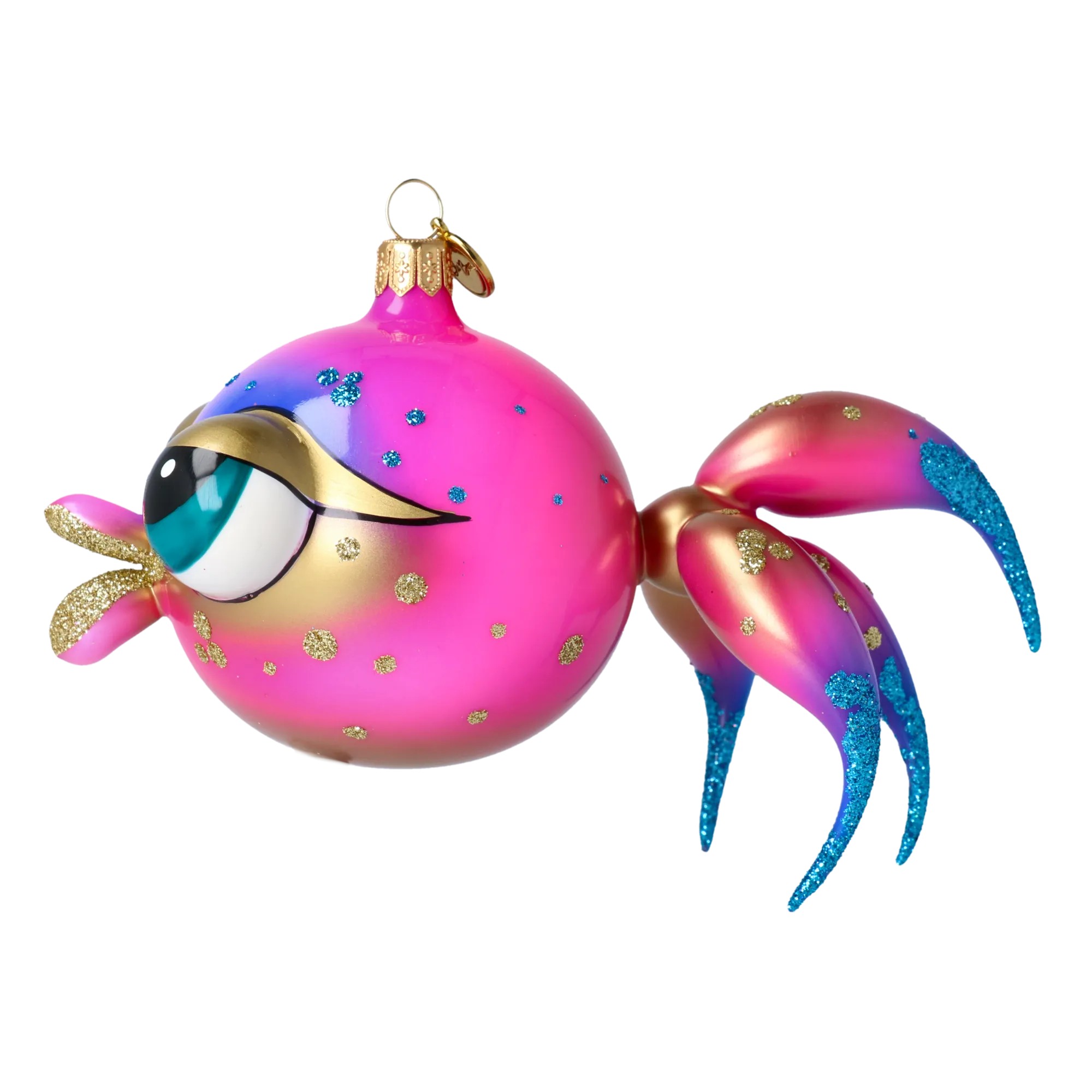 Watchful Voyager | Hand-Painted Glass Ornament | Blubom 2021-037