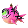 Load image into Gallery viewer, Fish -Pink Predator - Fancy Glass Decoration. 2021-038
