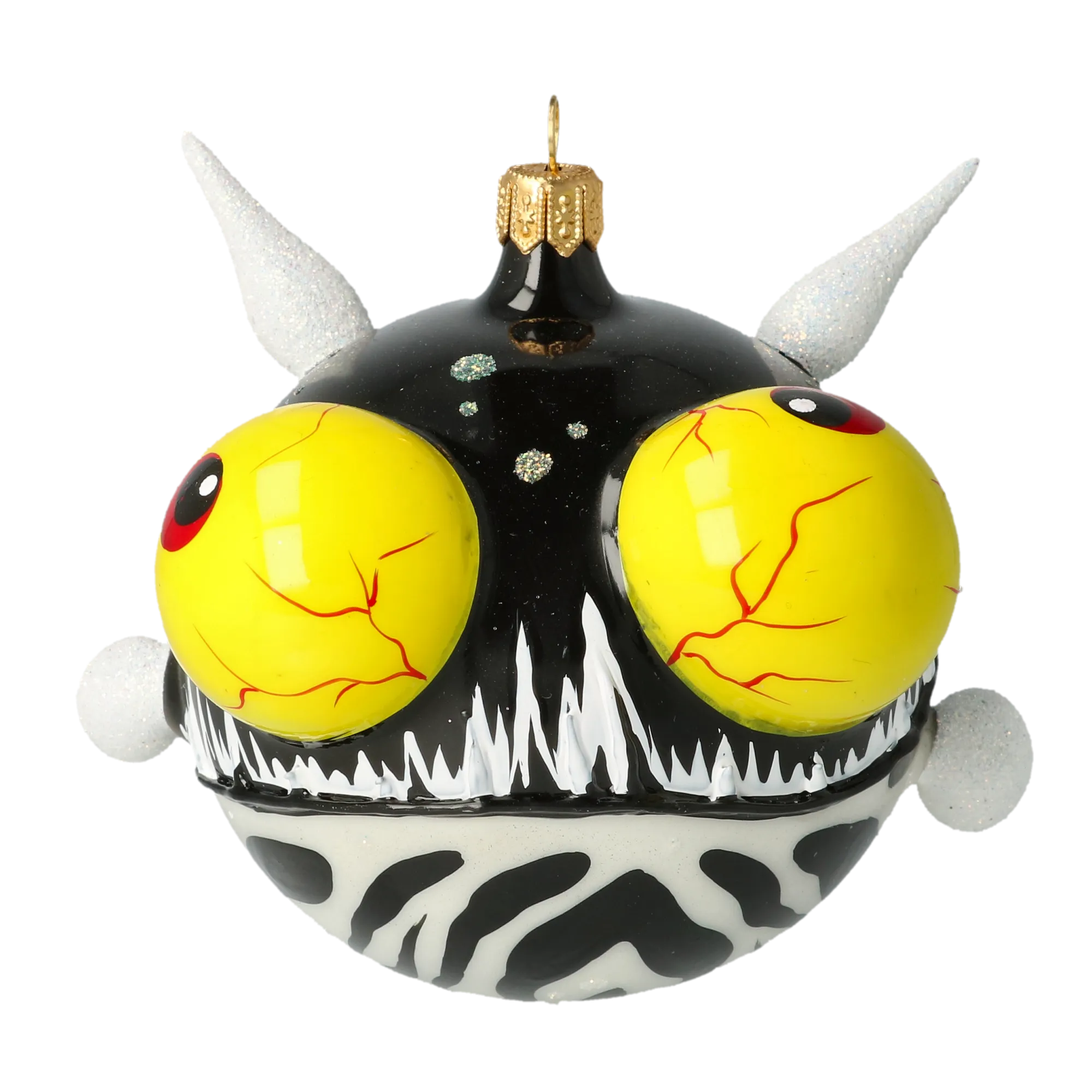 Deep Sea Menace Fish Handmade Glass Christmas ornament. 2021-040