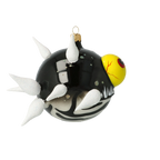 Fevered Midnight Sentinel | Hand-Painted Glass Ornament | Blubom 2021-040