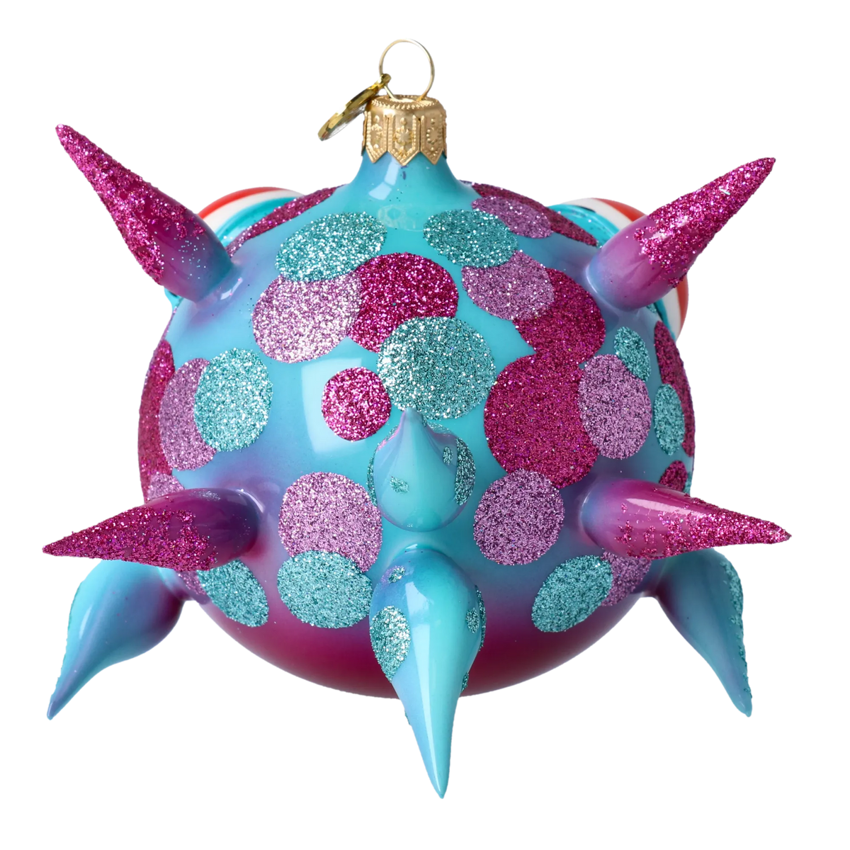 Dazed Lagoon Sentry | Hand-Painted Glass Ornament | Blubom 2021-044