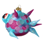 Dazed Lagoon Sentry | Hand-Painted Glass Ornament | Blubom 2021-044