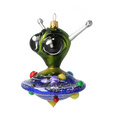 Załaduj obraz do przeglądarki galerii, Galactic Visitor Glass Alien Handmade free blown decoration glass Christmas tree ornament 2021-049
