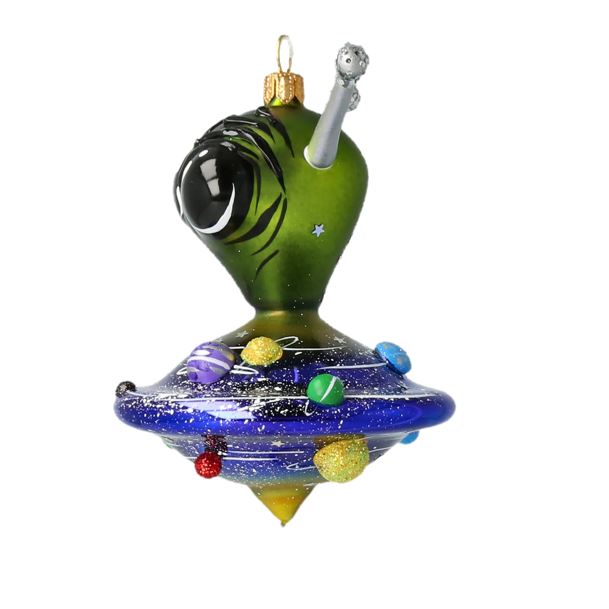 Silent Voyager | Hand-Painted Glass Ornament | Blubom 2021-049