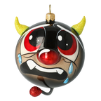 Penitent Mischief | Hand-Painted Glass Ornament | Blubom 2021-051