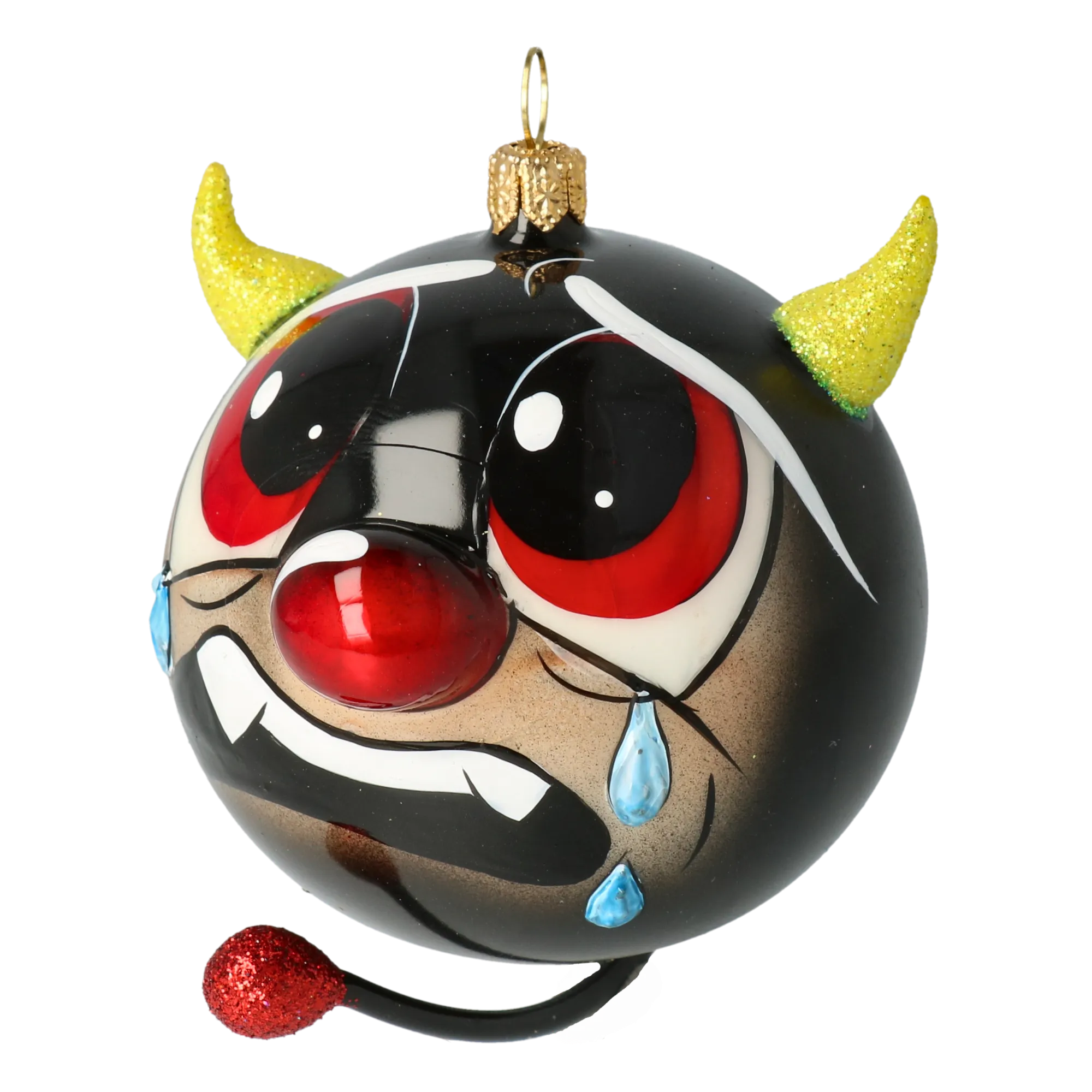The Weeping Little Devil Premium christmas glass ornament 2021-051