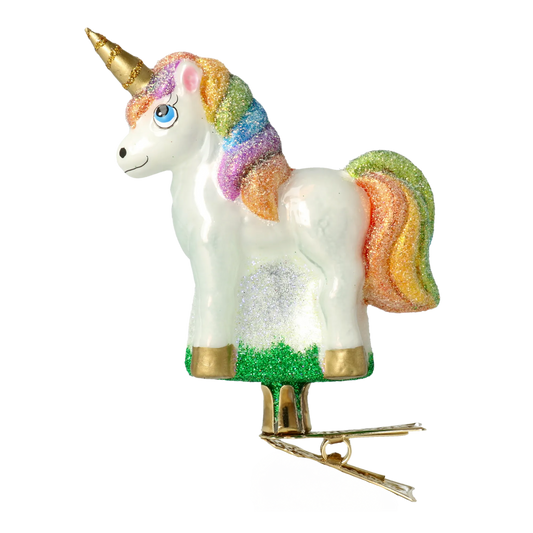 Rainbow Prism Unicorn Premium christmas glass ornament 2021-054