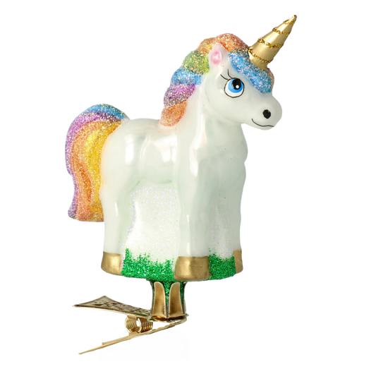 Rainbow Prism Unicorn Premium christmas glass ornament 2021-054