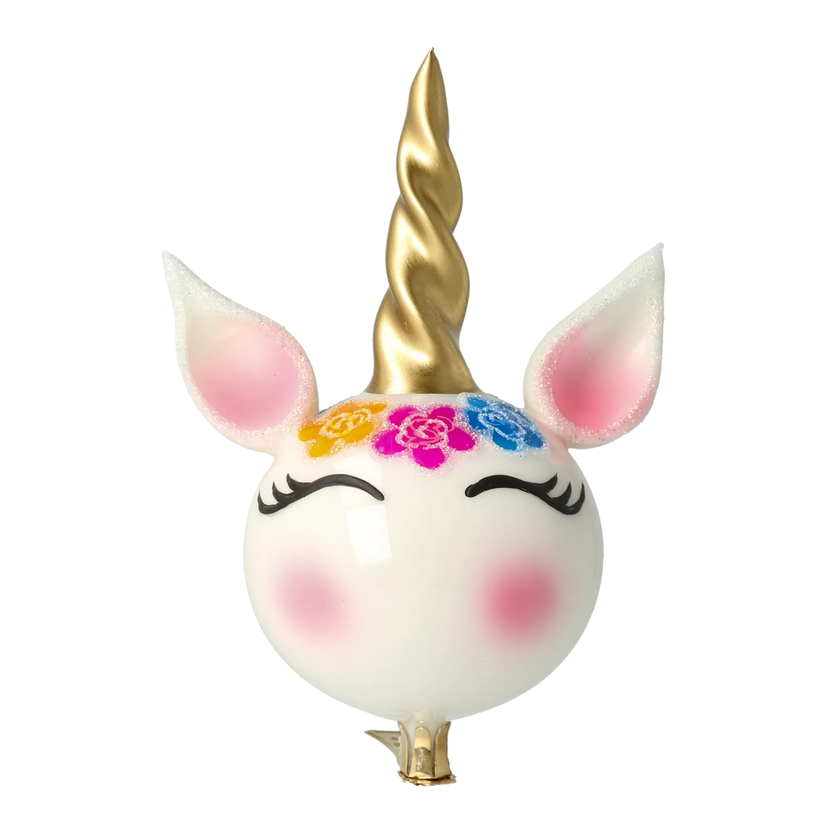 Serene Petal Spirit | Hand-Painted Glass Ornament | Blubom 2021-056
