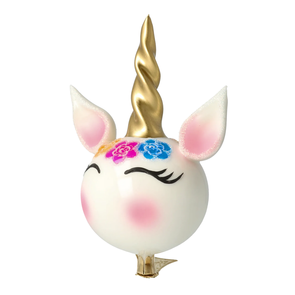 Serene Petal Spirit | Hand-Painted Glass Ornament | Blubom 2021-056