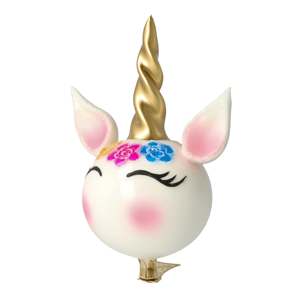 Serene Petal Spirit | Hand-Painted Glass Ornament | Blubom 2021-056