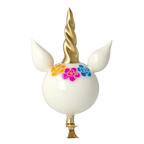 Serene Petal Spirit | Hand-Painted Glass Ornament | Blubom 2021-056