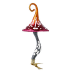 Sinuous Ember Spore | Hand-Painted Glass Ornament | Blubom 2021-057