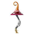 Load image into Gallery viewer, Honeyglow Toadstool Mushroom  Handmade Glass Christmas ornament 2021-057

