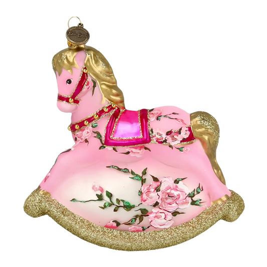 Konik Na Biegunach Szklana Ozdoba