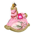 Serene Petal Steed | Hand-Painted Glass Ornament | Blubom 2021-058