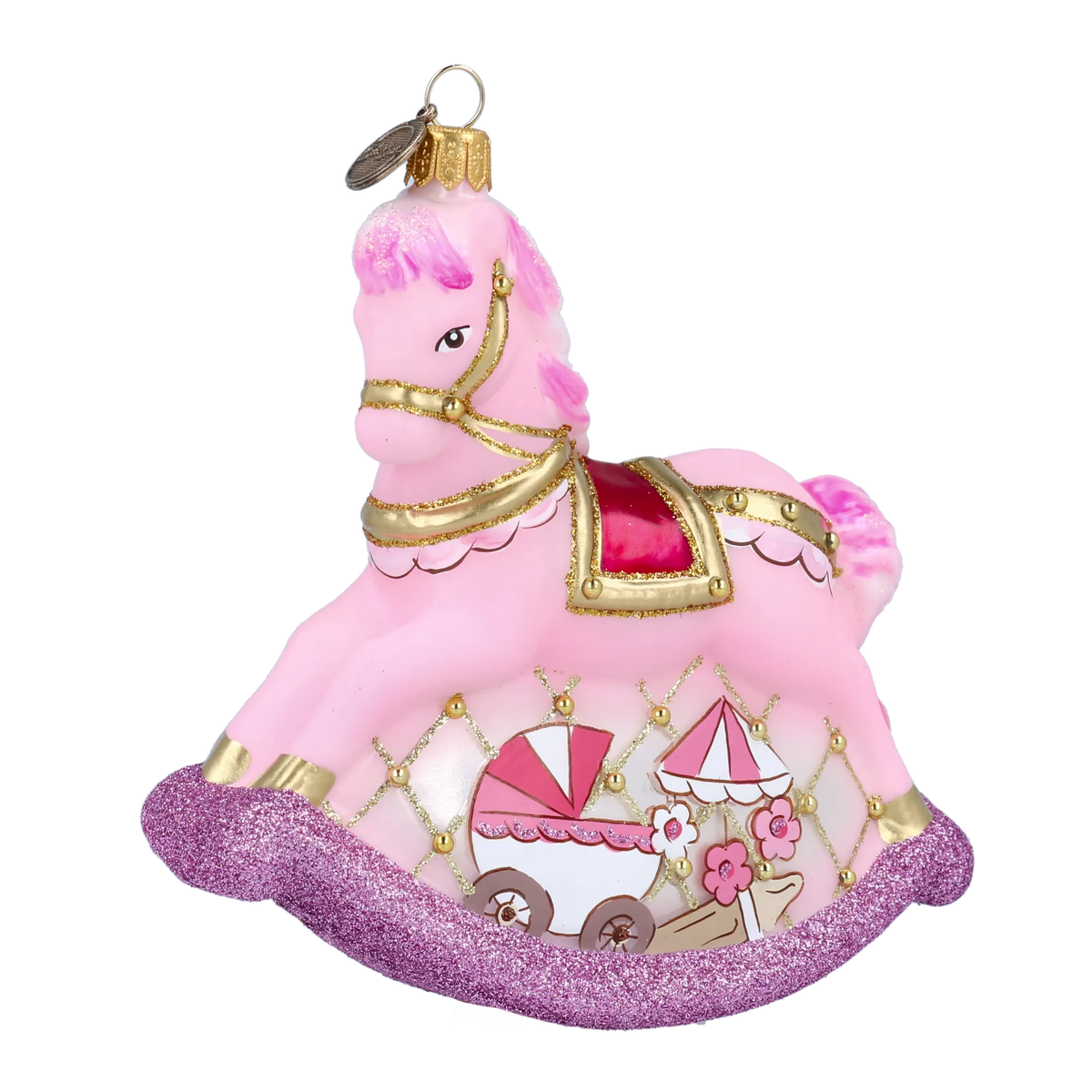 Gentle Nursery Rhythm | Hand-Painted Glass Ornament | Blubom 2021-059