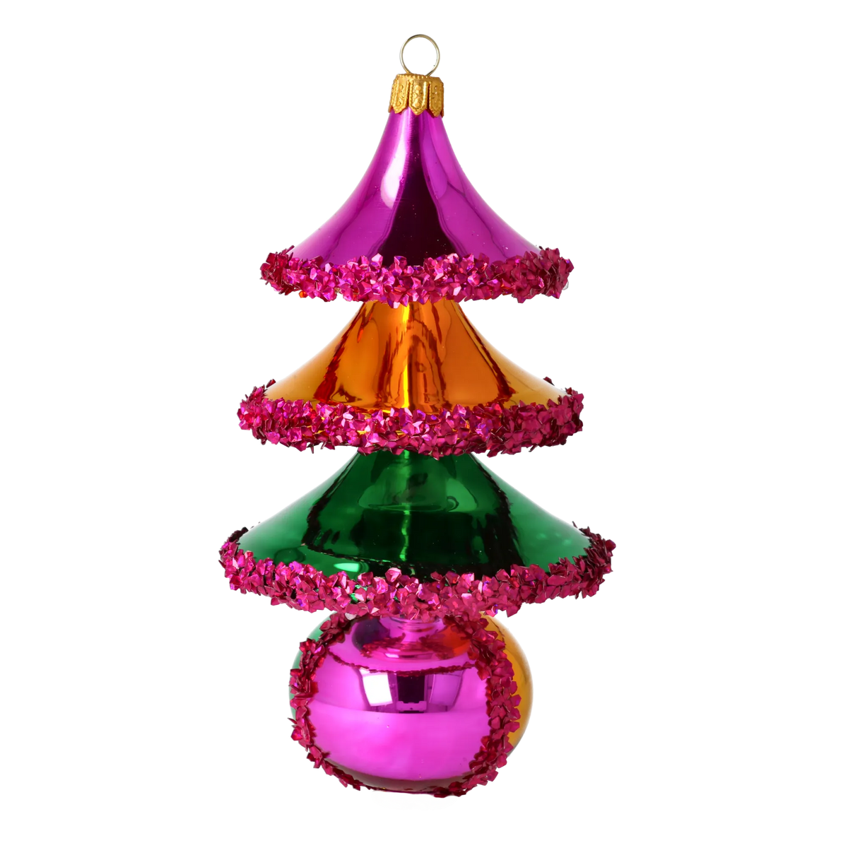 Velvet Pavilion | Hand-Painted Glass Ornament | Blubom 2021-064