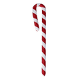 Load image into Gallery viewer, Ruby Red Candy Cane Premium christmas glass ornament 2021-076
