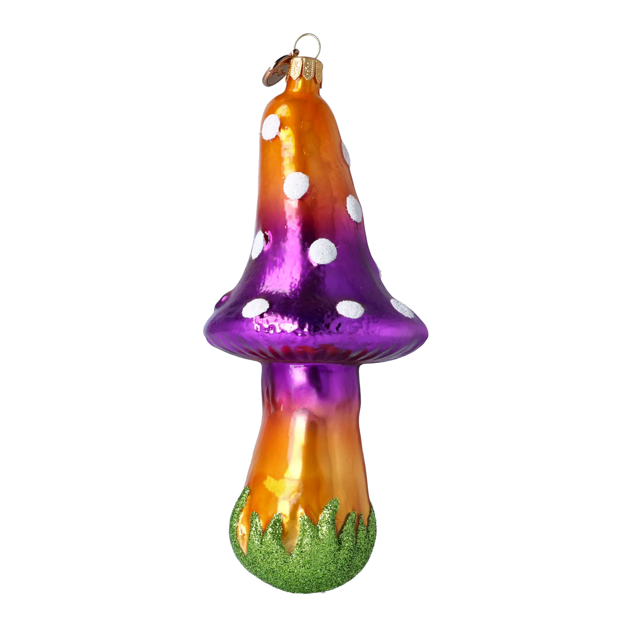 Amethyst Enchanted Mushroom Premium christmas glass ornament 2021-080