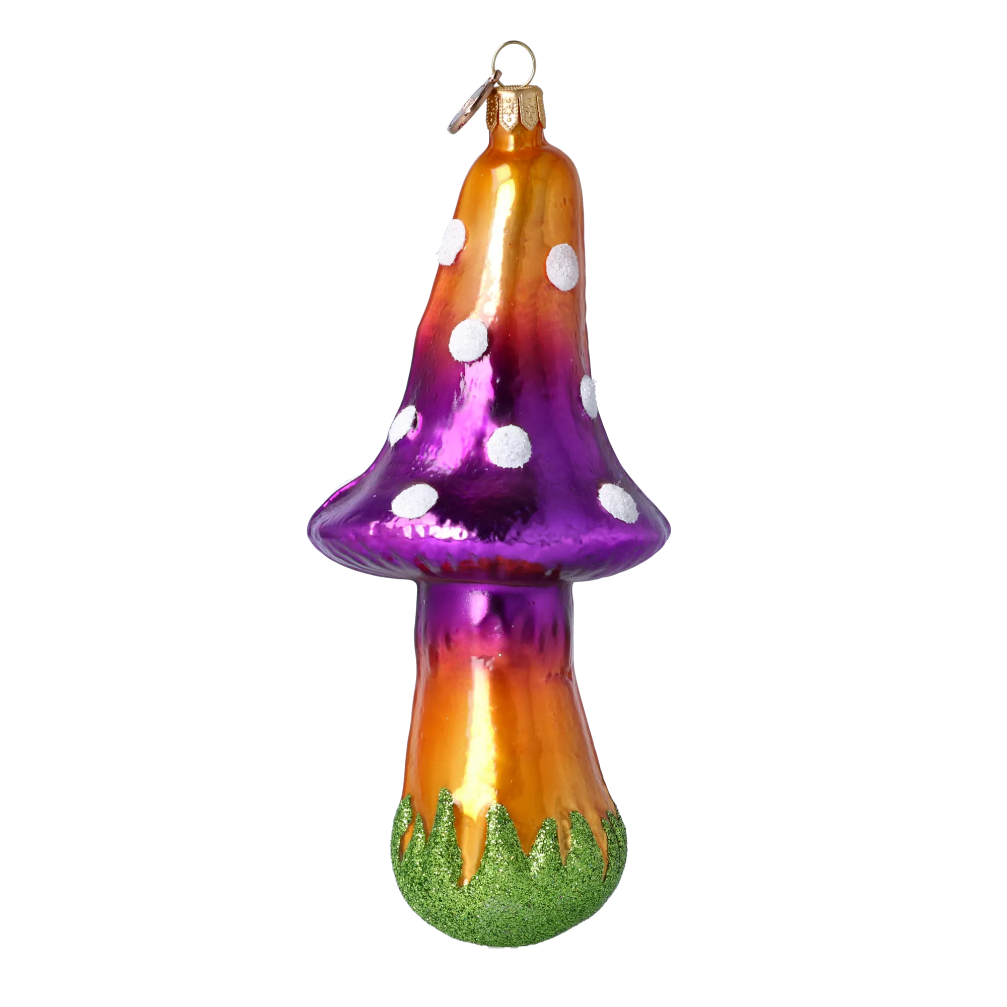 Amethyst Enchanted Mushroom Premium christmas glass ornament 2021-080