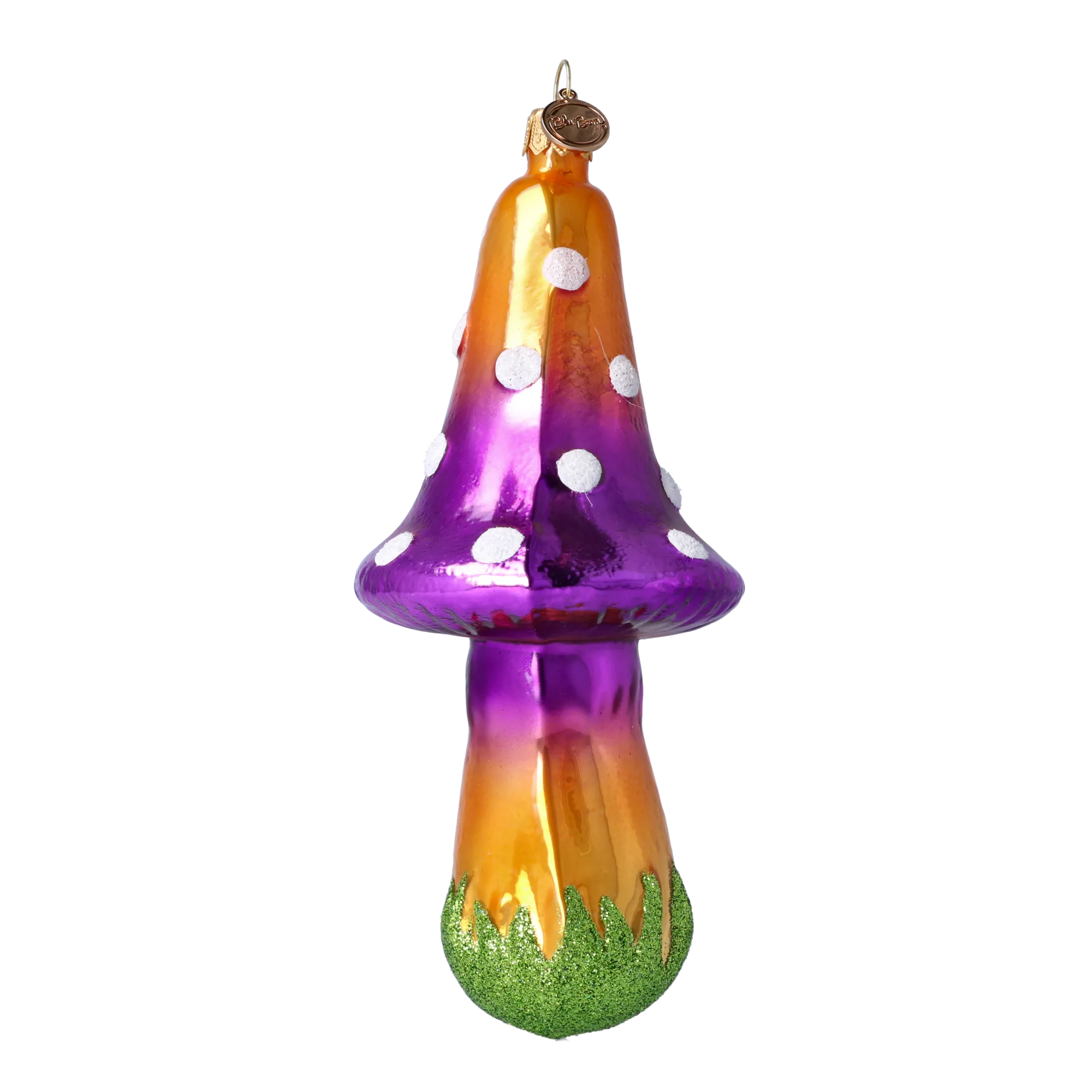 Amethyst Enchanted Mushroom Premium christmas glass ornament 2021-080