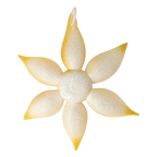 Saffron Solar Zenith | Hand-Painted Glass Ornament | Blubom 2021-085